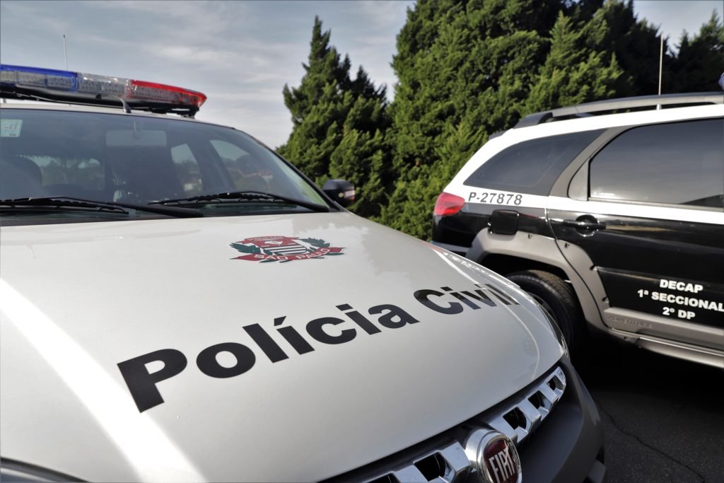Viaturas da polícia civil de SP em concurso PC SP.