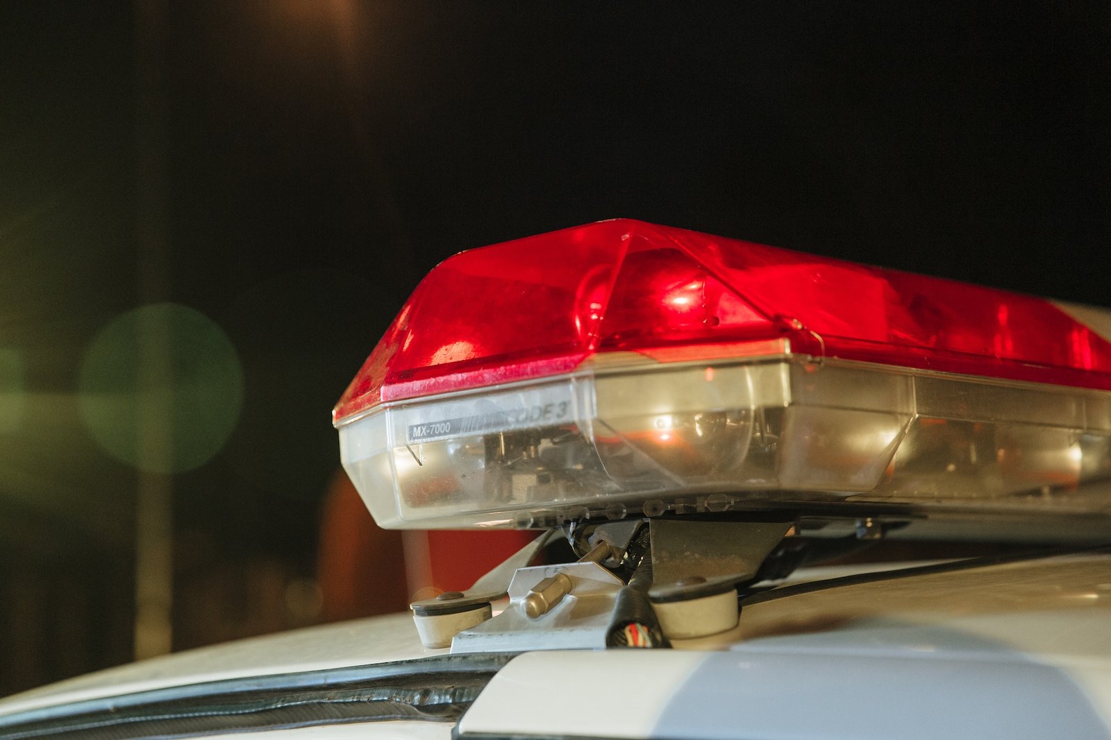 Sirene de viatura de polícia cor vermelha, em concurso delegado Rio Grande do Sul.